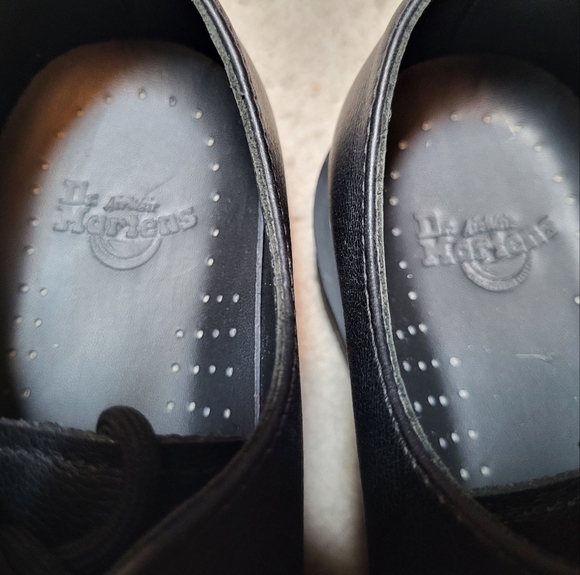 Dr. Martens Women's Black Leather 1461 Virginia Oxford Shoes - Size 8 - Picture 6 of 9